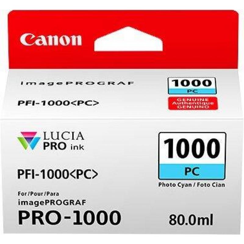 Canon Original PFI-1000PC Druckerpatrone - fotocyan (0550C001)