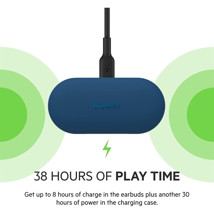Belkin SoundForm Play Auricolari true wireless blu