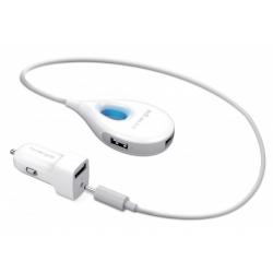 PowerCombo Go Hub - 12W Car Charger with extended Power Hub *New