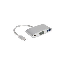 Adaptador Multipuerto MagiCable USB-C a VGA - Plateado