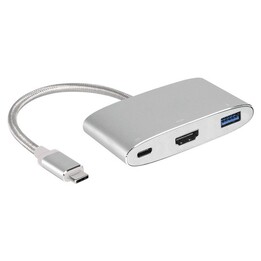 Adattatore multiporta MagiCable da USB-C a HDMI - argento