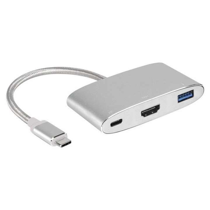 MagiCable USB-C to HDMI Multiport Adapter - Silver