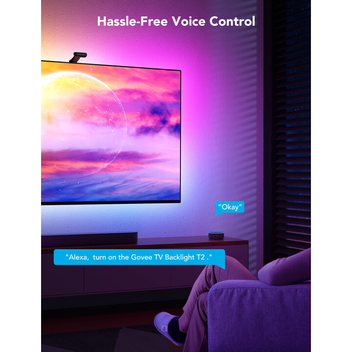 GOVEE ENVISUAL TV BACKLIGHT T2 WITH DUAL CAMERAS