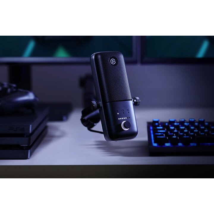 Microfone de mesa Elgato Wave 3 preto de mesa