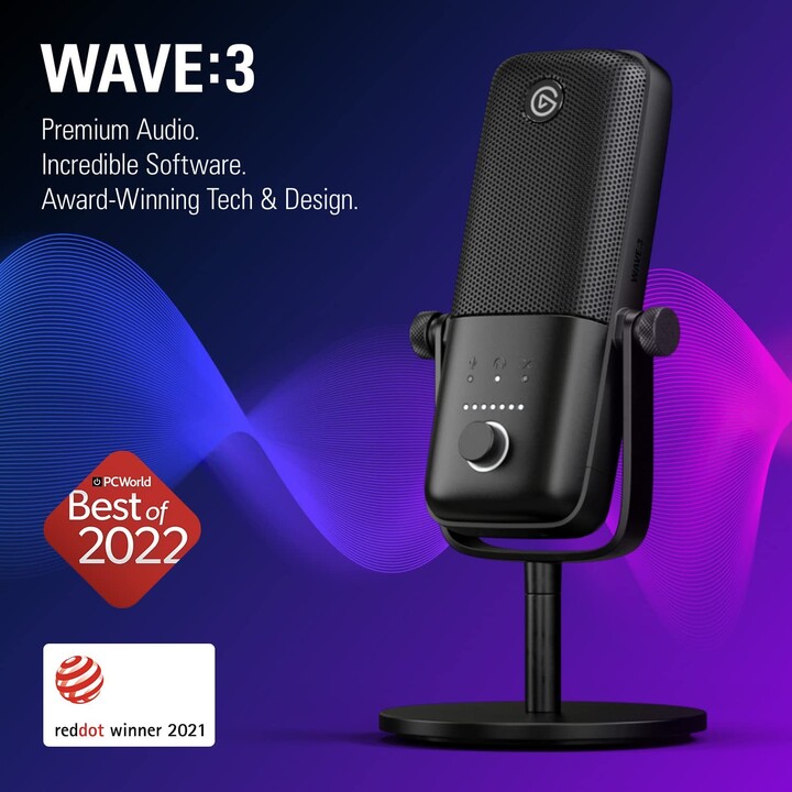 Elgato Wave 3 Schwarz Tischmikrofon