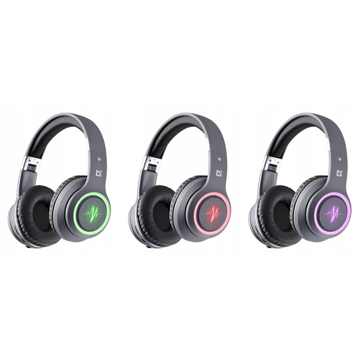 Fone de ouvido intra-auricular DEFENDER FREEMOTION B571 LED Bluetooth com microfone
