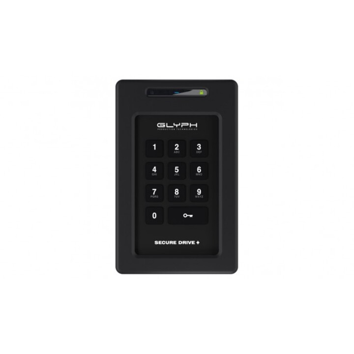 SecureDrive+ Keypad, 4TB Encrypted SSD Drive with Keypad, Bus-powered, USB 3.2 Gen1, USB-C & Thunderbolt compatible