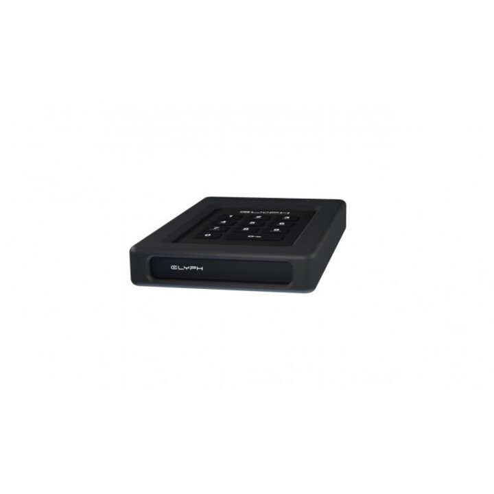 Teclado SecureDrive+, unidade SSD criptografada de 4 TB com teclado, alimentado por barramento, USB 3.2 Gen1, compatível com USB