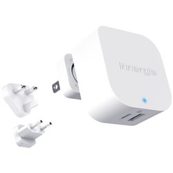 PowerJoy 30C - Cargador de pared de 30 W con 1 puerto USB-C y 1 puerto USB-A de hasta 3 A