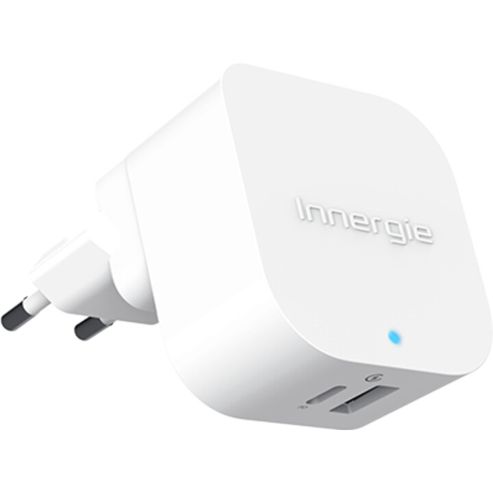 PowerJoy 30C - Chargeur mural 30 W avec 1 port USB-C et 1 port USB-A jusqu'à 3 A