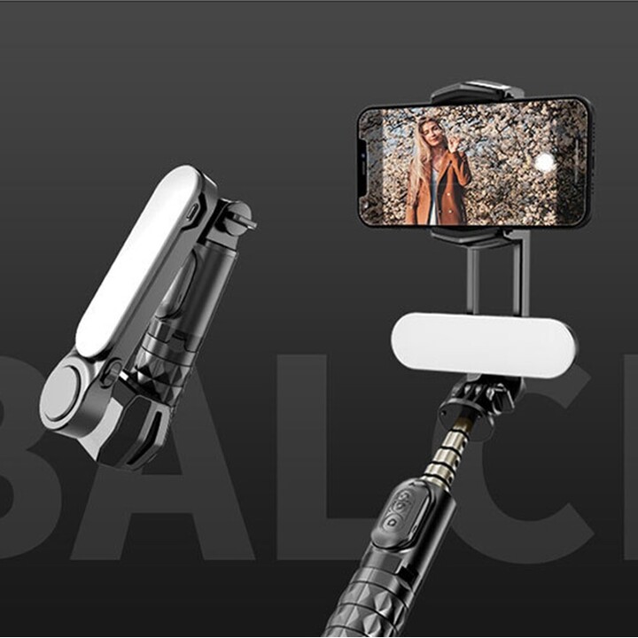 OEM Q09 Perche selfie avec stabilisateur Bluetooth 4.0 noir
