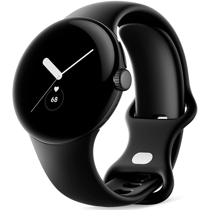 Montre Google Pixel Watch WiFi Boîtier Noir Mat 41 mm avec Bracelet Sport - Obsidienne