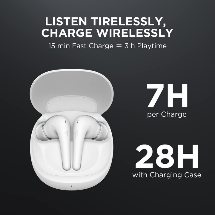 1MORE Aero auriculares sem fios ANC brancos