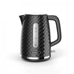 C280C ELDOM Hervidor ELLI, capacidad 1,7 l, potencia 2200 W, negro, strix, negro