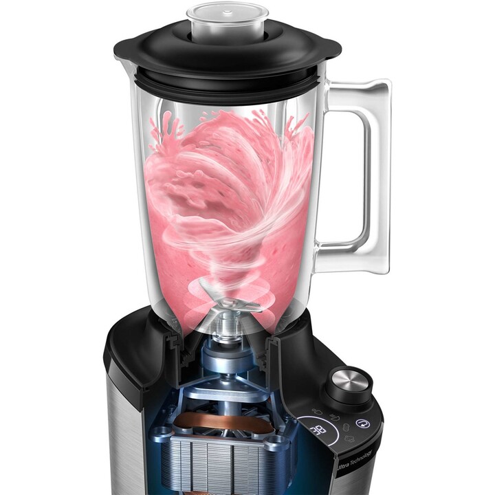 Philips 7000 series HR3760/00 licuadora Batidora de vaso 1500 W Negro, Metálico
