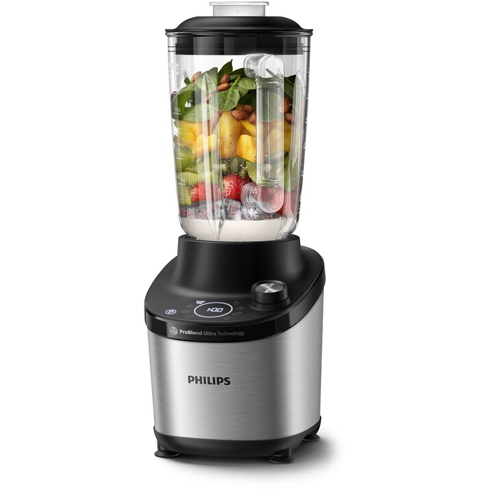 Philips 7000 series HR3760/00 licuadora Batidora de vaso 1500 W Negro, Metálico