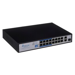 Extralink VIRTUS V3 Não gerenciado L2 Fast Ethernet (10/100) Power over Ethernet (PoE) 1U Preto