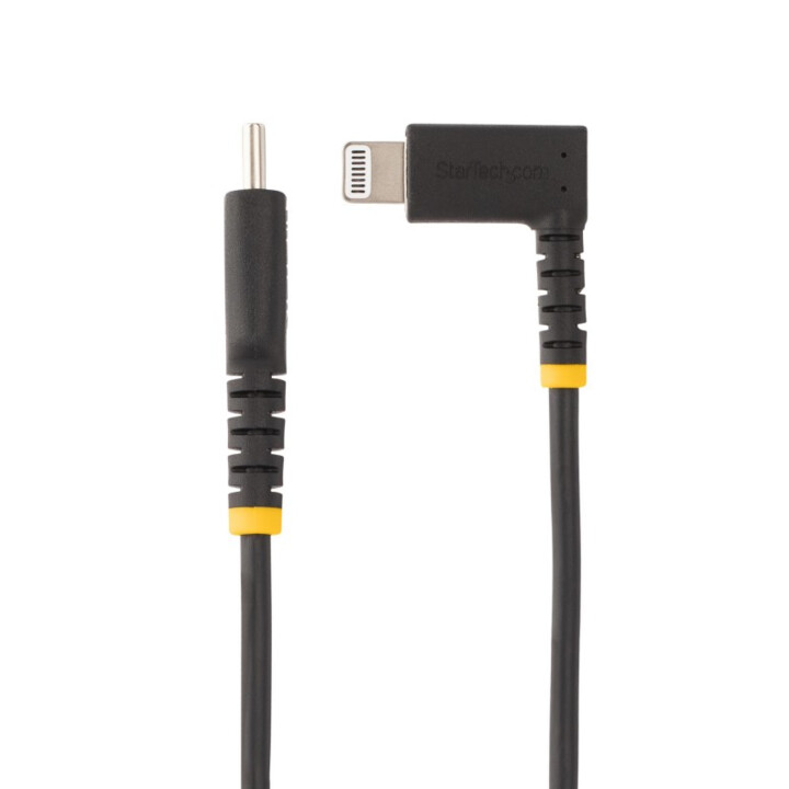STARTECH.com RUSB2CLTMM1MR cable USB-C a Lightning acodado 1 m negro