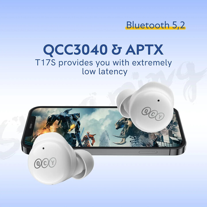 QCY T17s TWS Bianco - Cuffie Bluetooth