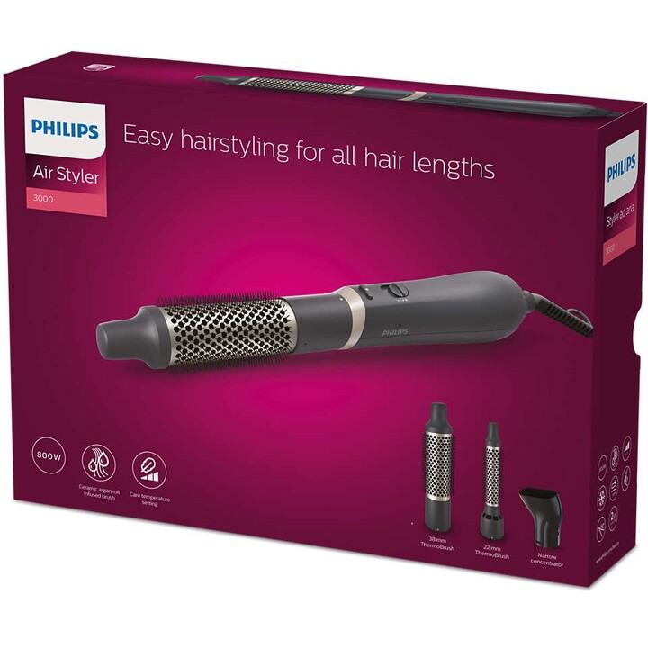Philips 3000 Serie BHA301 Haarstyling-Set Warm Schwarz 800 W 1,8 m