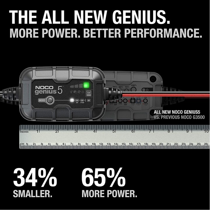 NOCO GENIUS5 5A Batterieladegerätfür6V/12V Batterien mit Wartungs- und Entschwefelungsfunktion