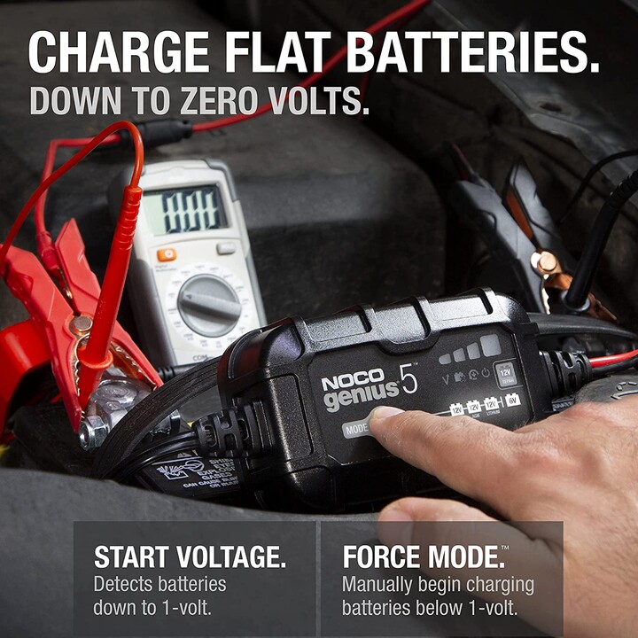 NOCO GENIUS5 5A Batterieladegerätfür6V/12V Batterien mit Wartungs- und Entschwefelungsfunktion