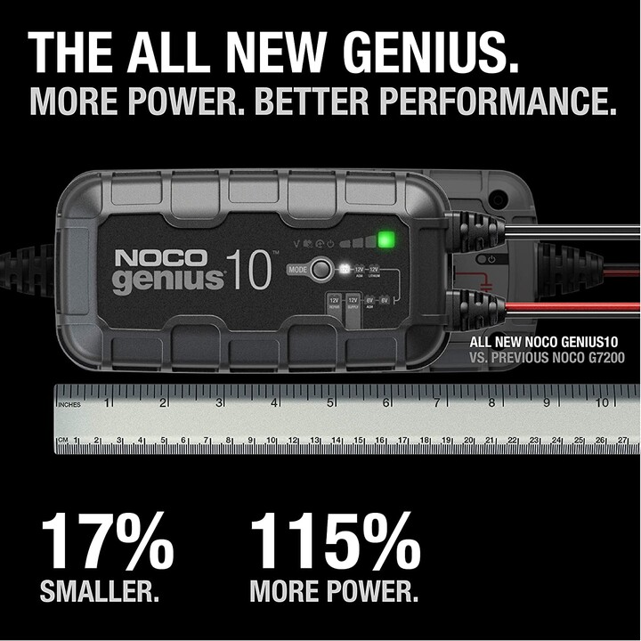 NOCO GENIUS10 EU 10A Batterieladegerätfür6V/12V Batterien mit Wartungs- und Entschwefelungsfunktion