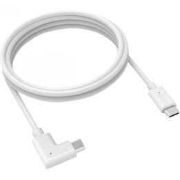Cavo di ricarica e dati da 1,8 m da USB-C a USB-C a 90 gradi - bianco