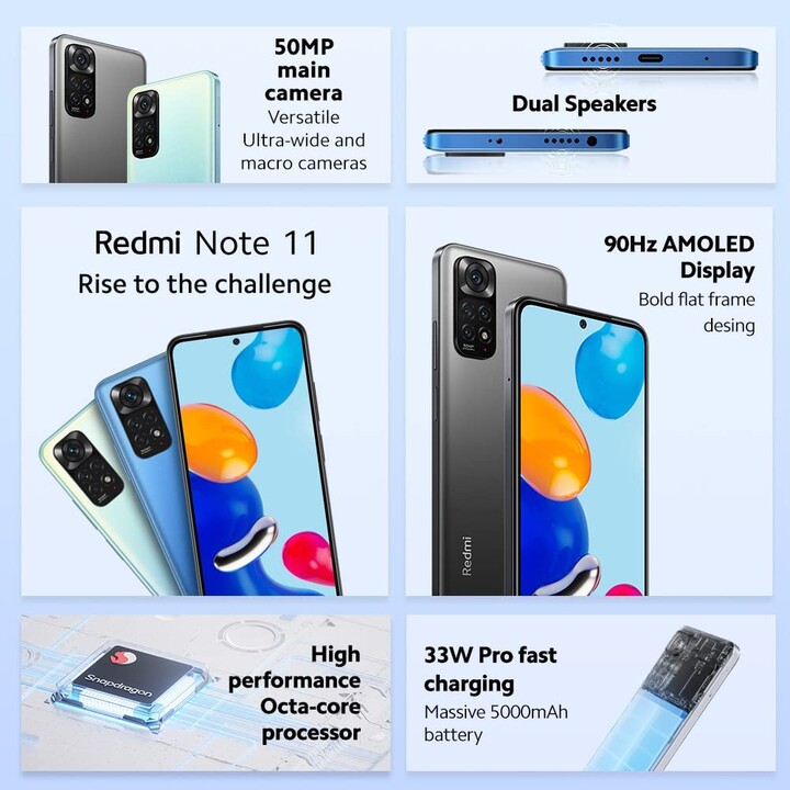 Xiaomi Redmi Note 11s NFC 6GB/128GB Dual Sim Azul