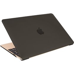 Rubber Clip für Macbook 12 - Hardcover in Polycarbonat-Schutzclip - Schwarz