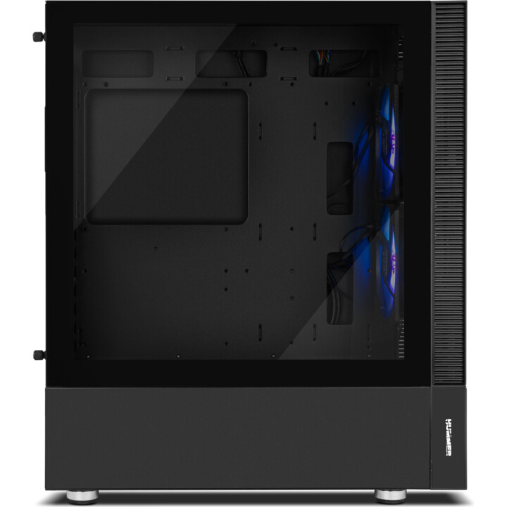 MID-TOWER/ATX CASE NOX HUMMER NEMESIS S/USB3.0 SOURCE BLACK ARGB W/WINDOW