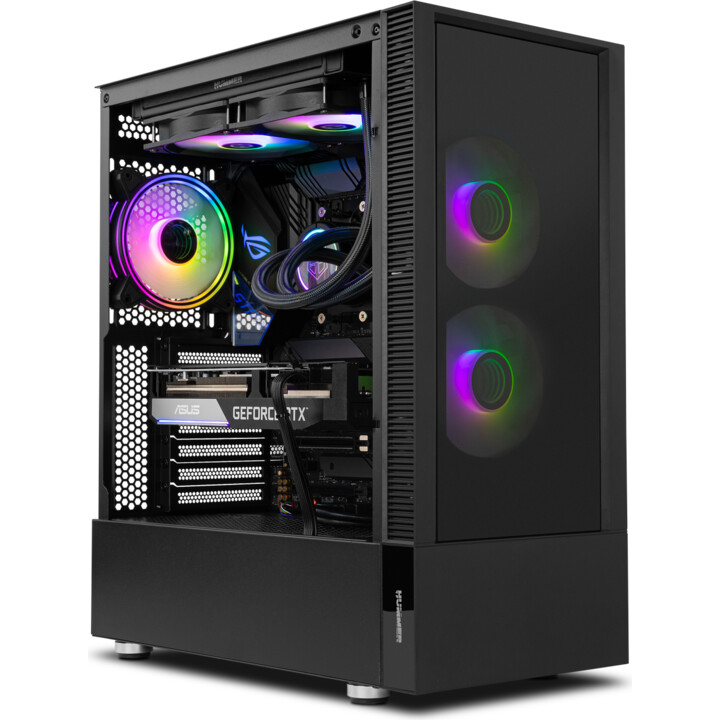 MID-TOWER/ATX CASE NOX HUMMER NEMESIS S/USB3.0 SOURCE BLACK ARGB W/WINDOW