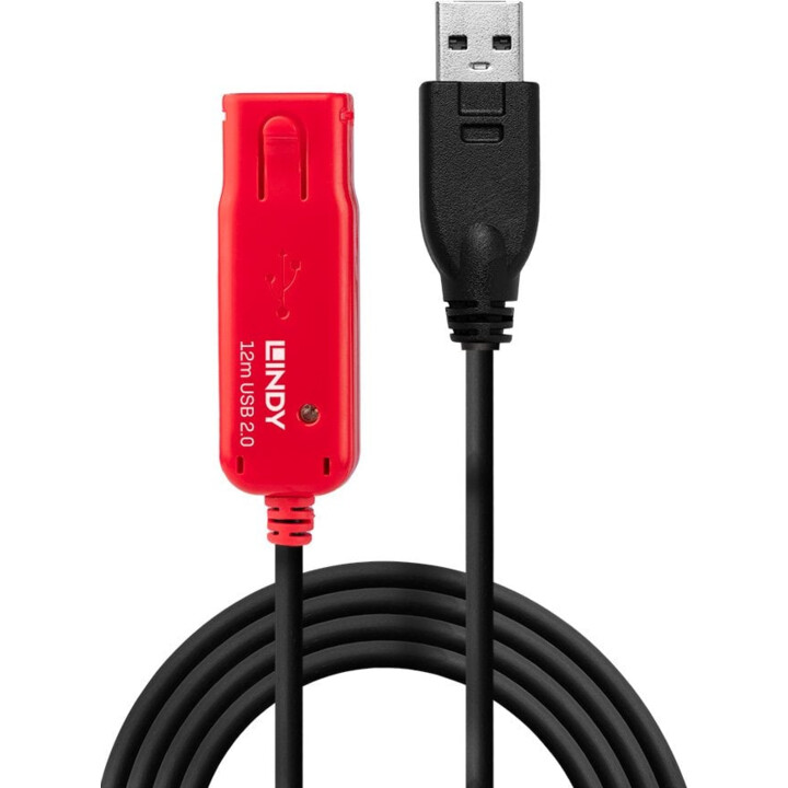 Lindy 42782 cabo USB USB 2.0 12 m USB A 0,48 Gbit/s Preto