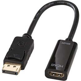 Lindy 41718 DisplayPort-auf-HDMI 4K Passivadapter schwarz