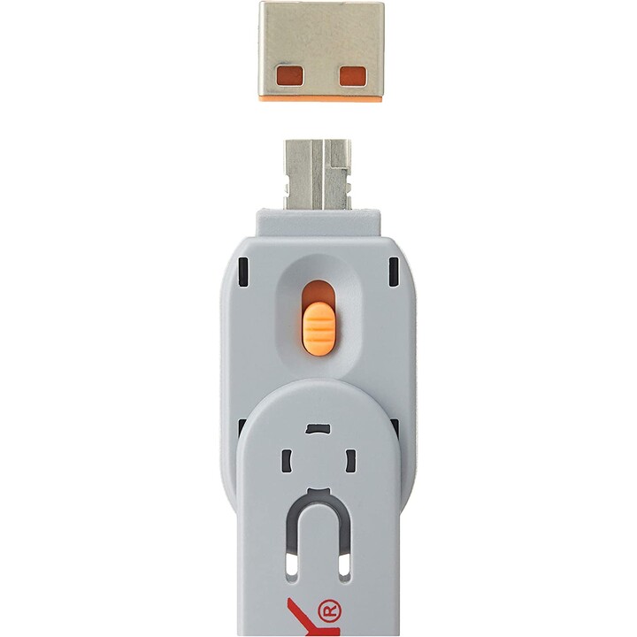 BLOQUEADOR DE PORTAS LINDY USB-A, 4 PEÇAS, COM L