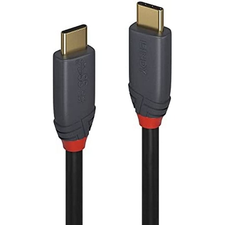 LINDY CABLE USB 3.2 TIPO C M-M, 5A PD, LINEA ANTHR