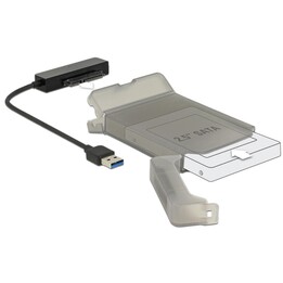 Konverter USB 3.0 Typ-A Stecker SATA 6 Gb/s 22 Pin mit 2.5 Schutzhülle