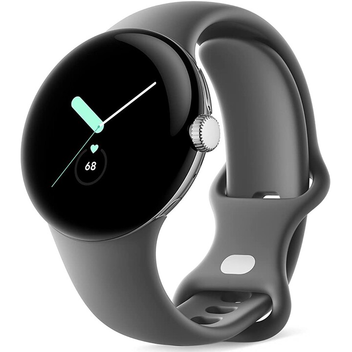 Google Pixel Watch LTE 41 mm argento (argento) e cinturino sportivo grigio (antracite)