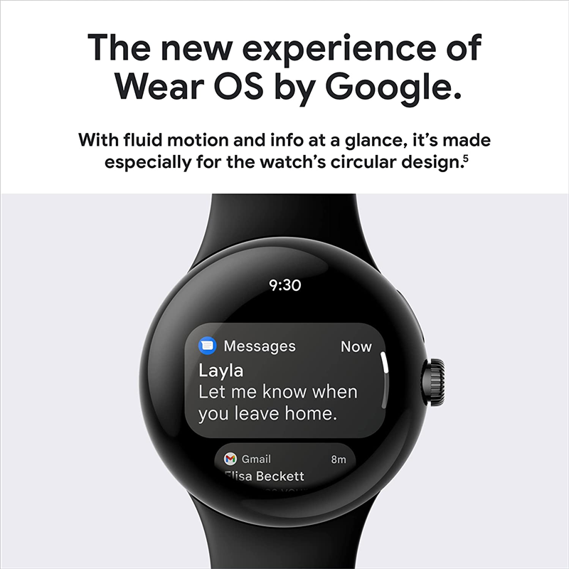 Google Pixel Watch LTE 41 mm Silber (Silber) und graues