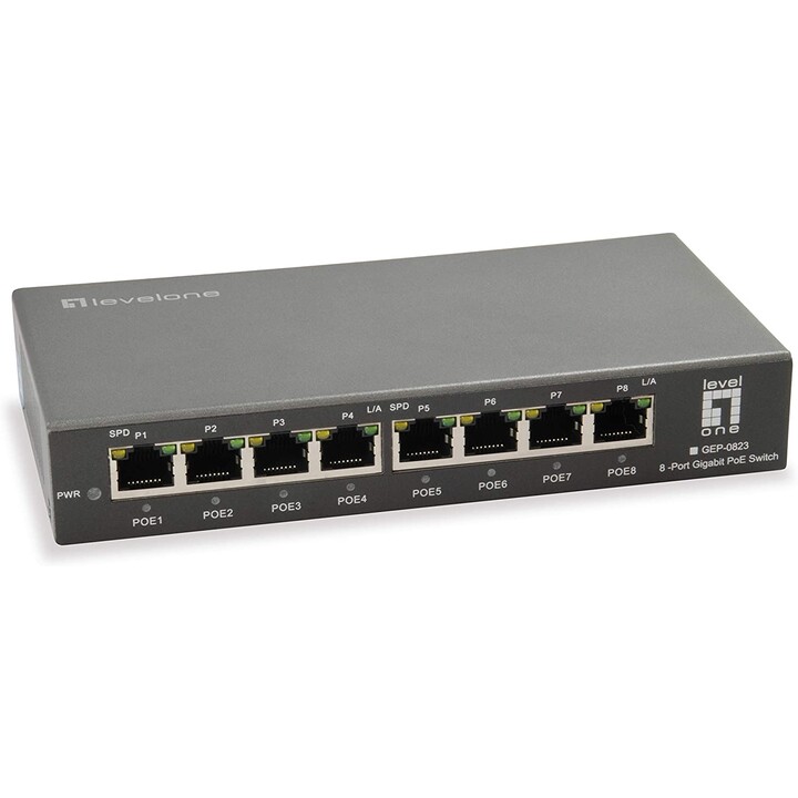 Commutateur LevelOne 8 ports 10/100/1000 GEP-0823