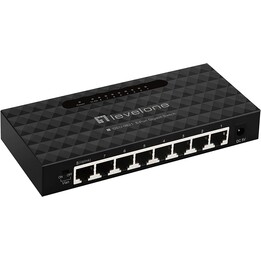 Interruttore LevelOne 8 porte 10/100/1000 GEU-0821