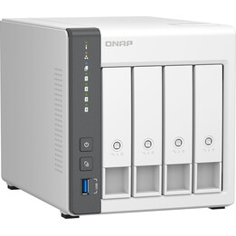 QNAP TS-433-4G, sistema di archiviazione SAN/NAS con 4 alloggiamenti totali