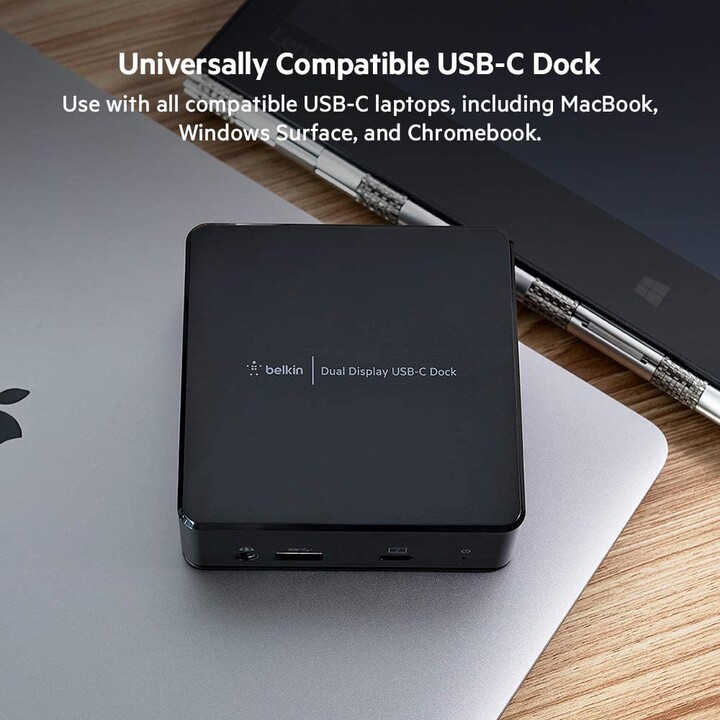 base de exibição dupla usb c