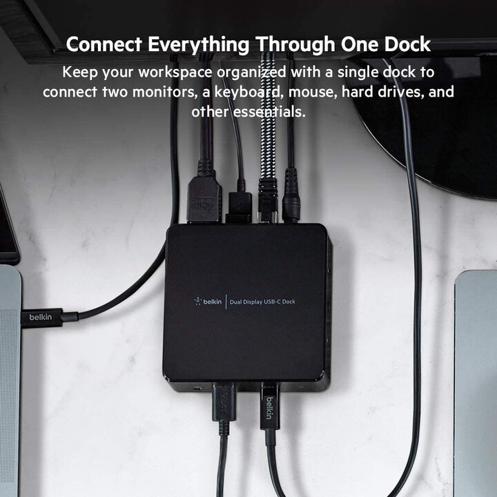 USB-C-Dock mit zwei Displays