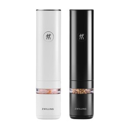ZWILLING Enfinigy Juego de salero y pimentero Negro, Blanco