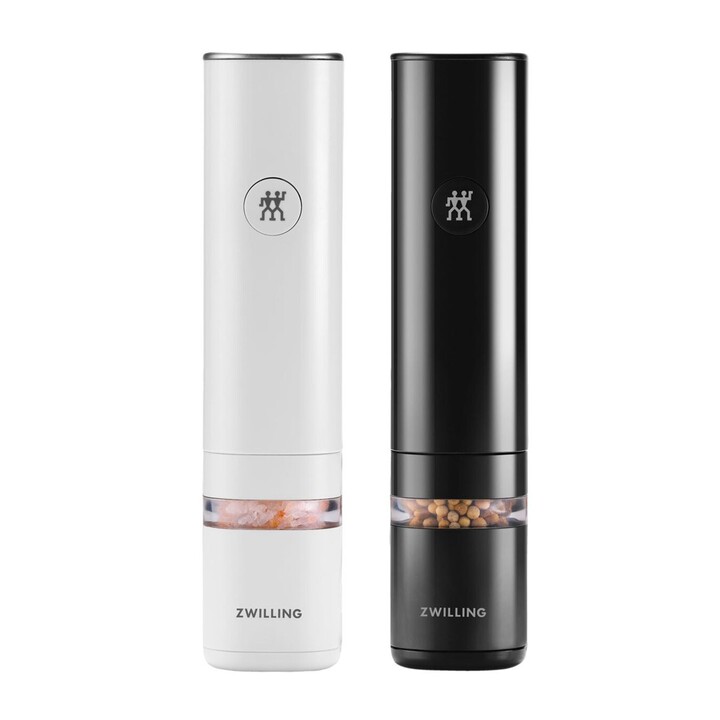 ZWILLING Enfinigy Juego de salero y pimentero Negro, Blanco