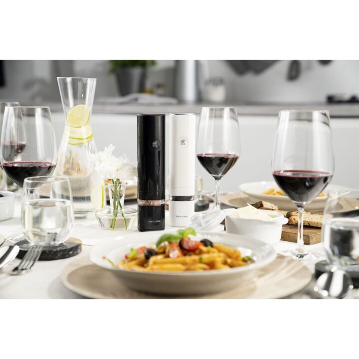 ZWILLING Enfinigy Juego de salero y pimentero Negro, Blanco