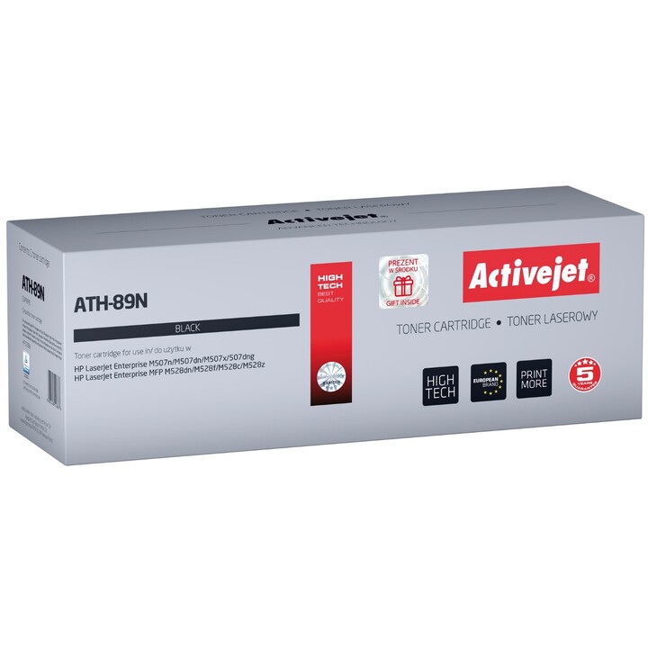 Activejet Tóner de impresora ATH-89N para HP repuesto HP CF289A Supreme 5000 páginas negro - con chip