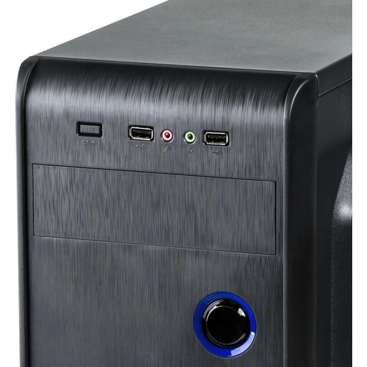 Akyga AK939BL Computer-Gehäuse Midi Tower Schwarz