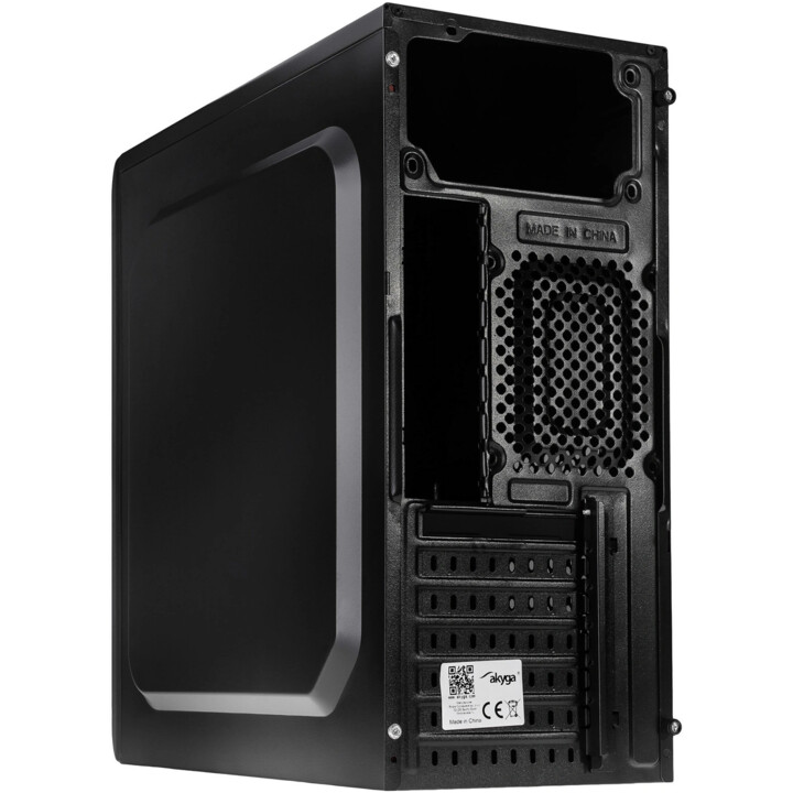 Akyga AK939BL Computer-Gehäuse Midi Tower Schwarz